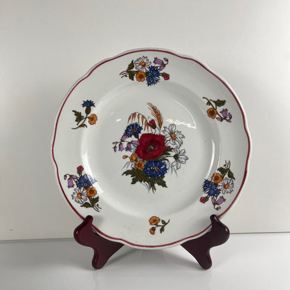 Set of 6 "Agreste" dinner plates, Sarreguemines, late 20th century
