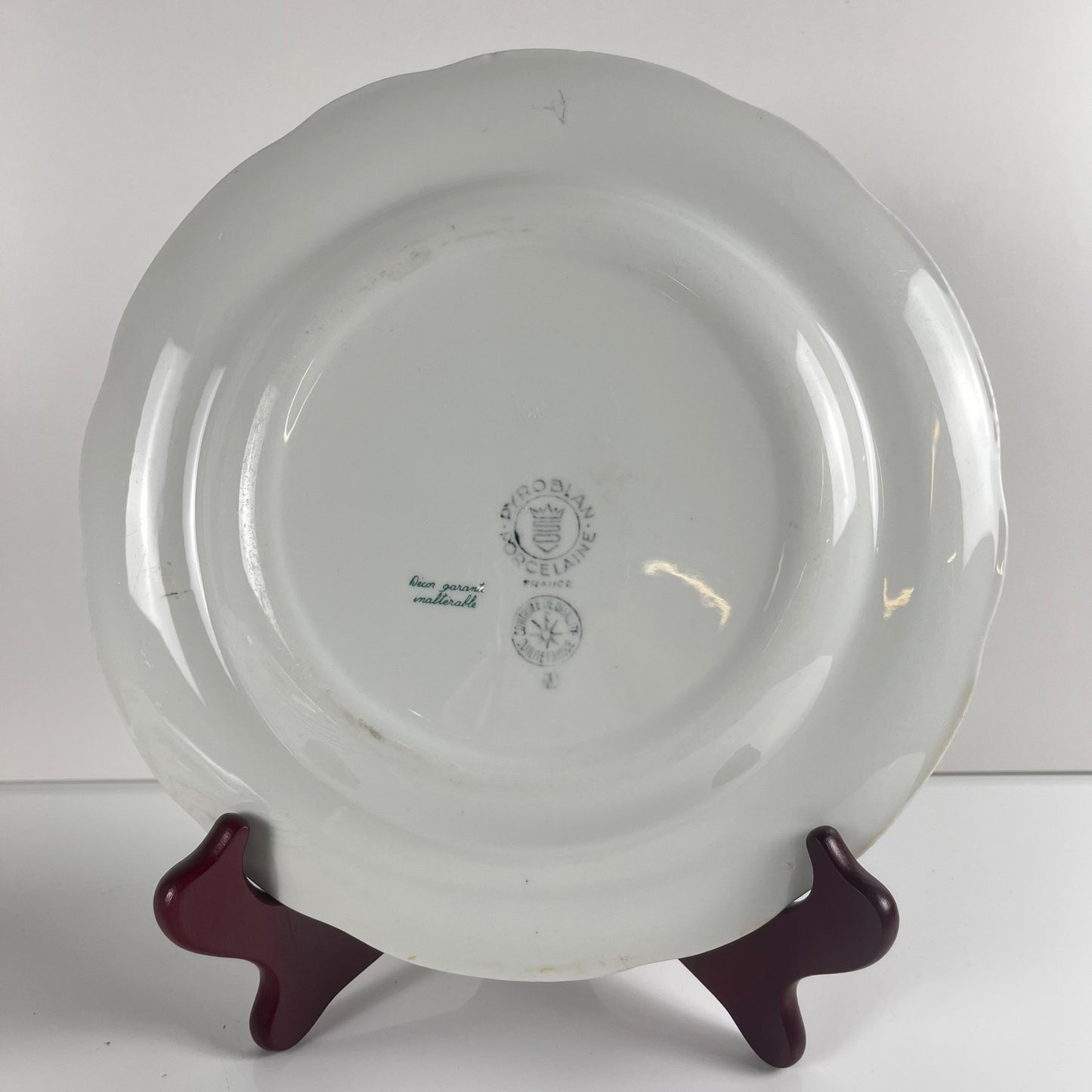 Set of 6 "Agreste" dinner plates, Sarreguemines, late 20th century