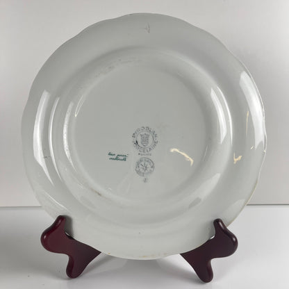 Set of 6 "Agreste" dinner plates, Sarreguemines, late 20th century