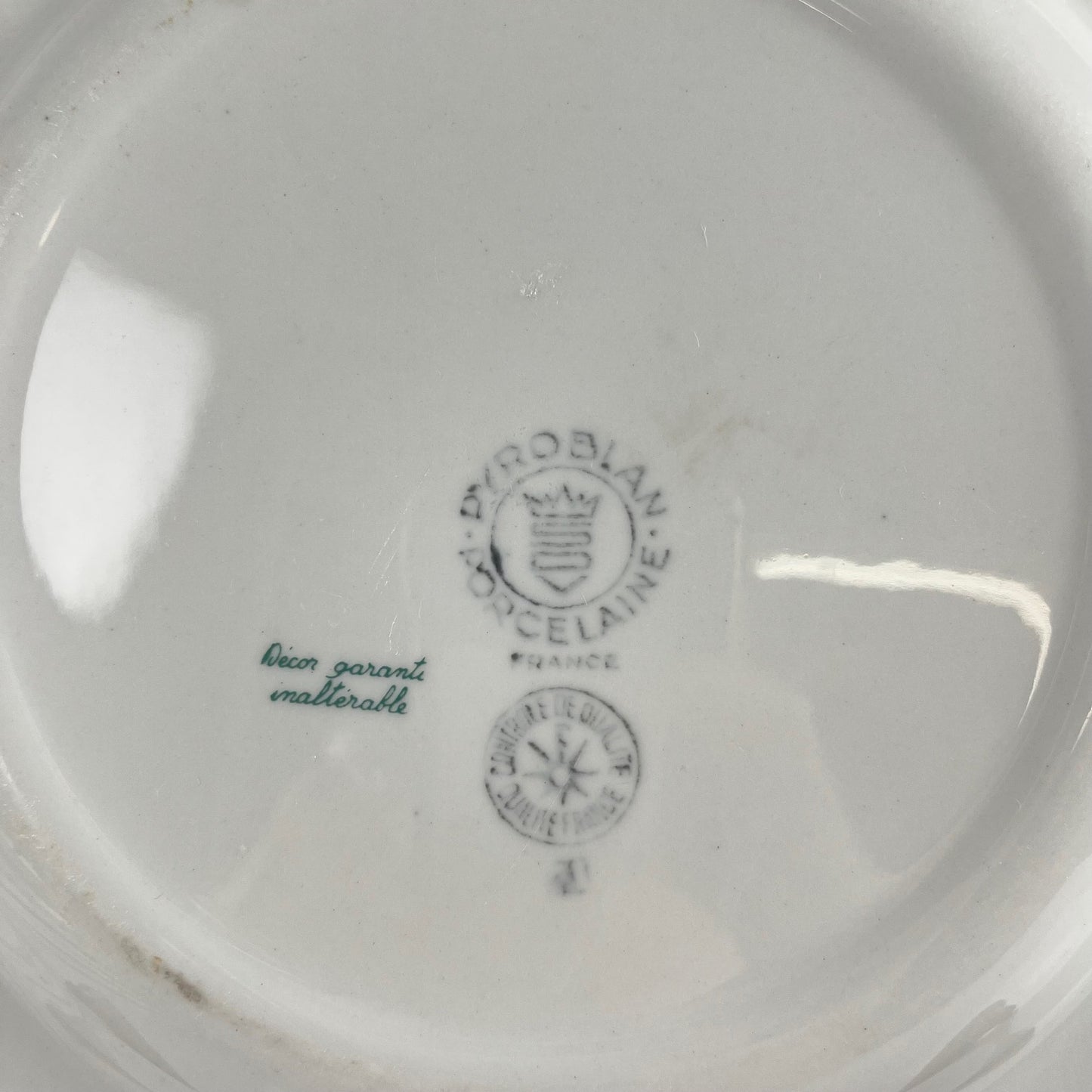Set of 6 "Agreste" dinner plates, Sarreguemines, late 20th century