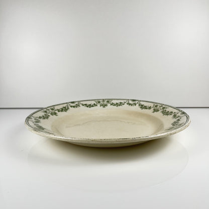 Plat rond "Champagne", Badonviller, vert, début XXème s.