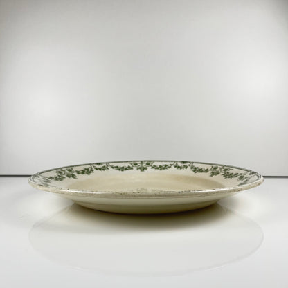 Plat rond "Champagne", Badonviller, vert, début XXème s.