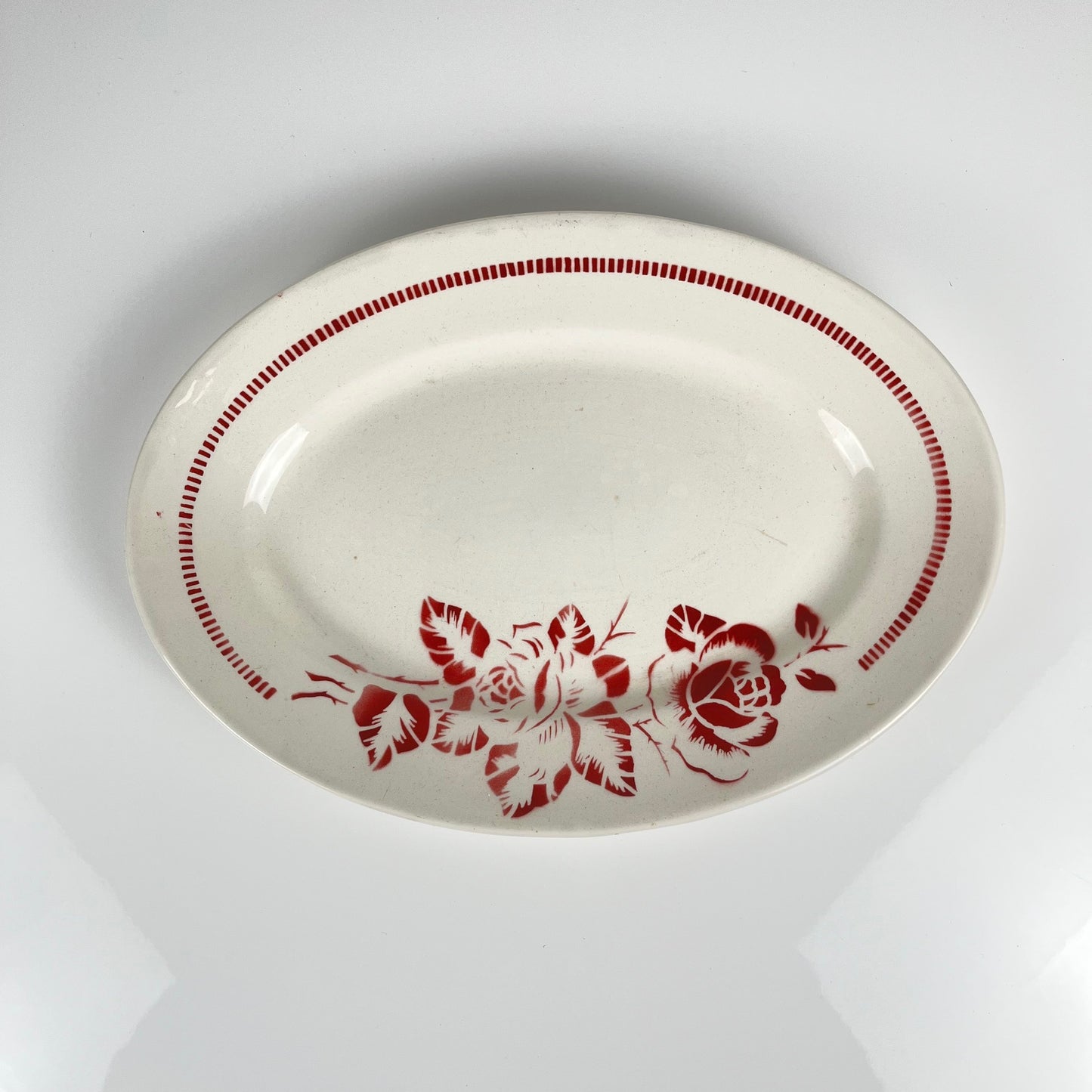 Digoin-Sarreguemines "Atlantic" oval dish, 1950-70