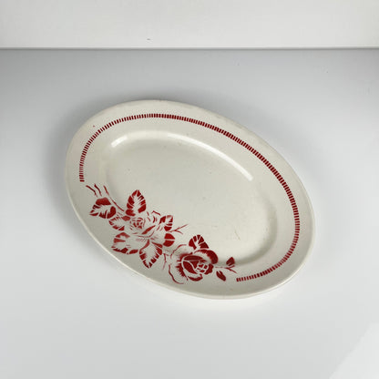 Digoin-Sarreguemines "Atlantic" oval dish, 1950-70