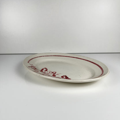 Digoin-Sarreguemines "Atlantic" oval dish, 1950-70
