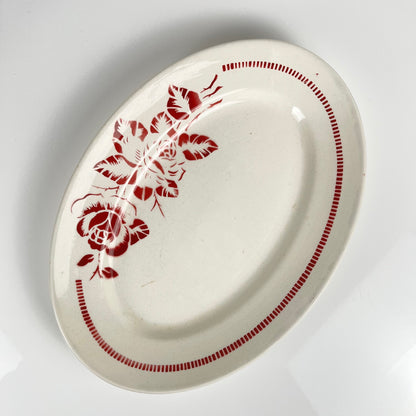 Digoin-Sarreguemines "Atlantic" oval dish, 1950-70