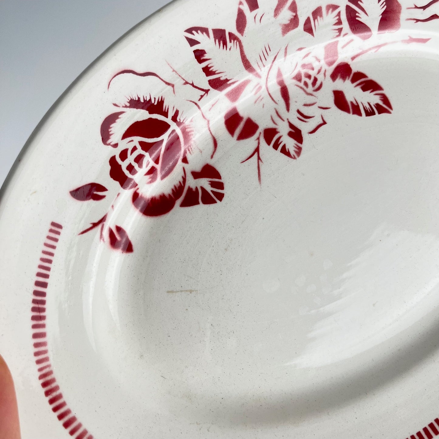 Digoin-Sarreguemines "Atlantic" oval dish, 1950-70