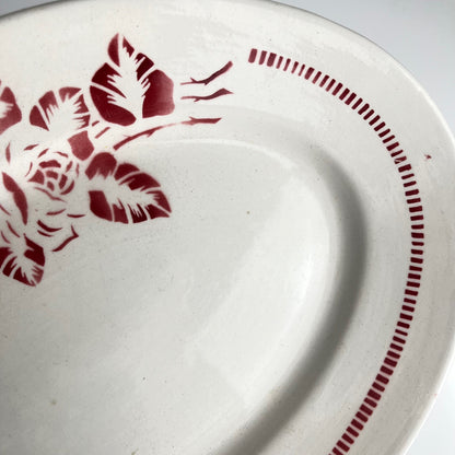 Digoin-Sarreguemines "Atlantic" oval dish, 1950-70