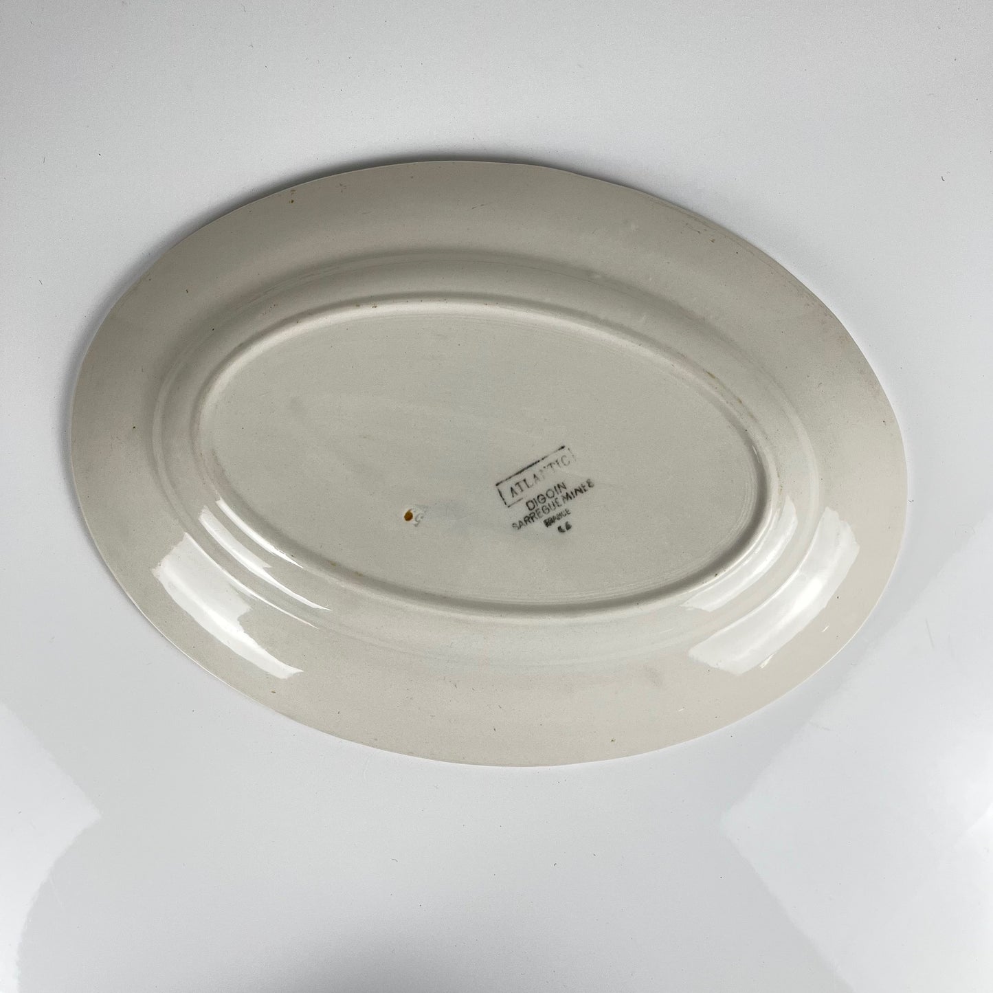 Digoin-Sarreguemines "Atlantic" oval dish, 1950-70