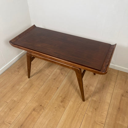 Table basse danoise en teck, design scandinave vintage Mid century 1960-70