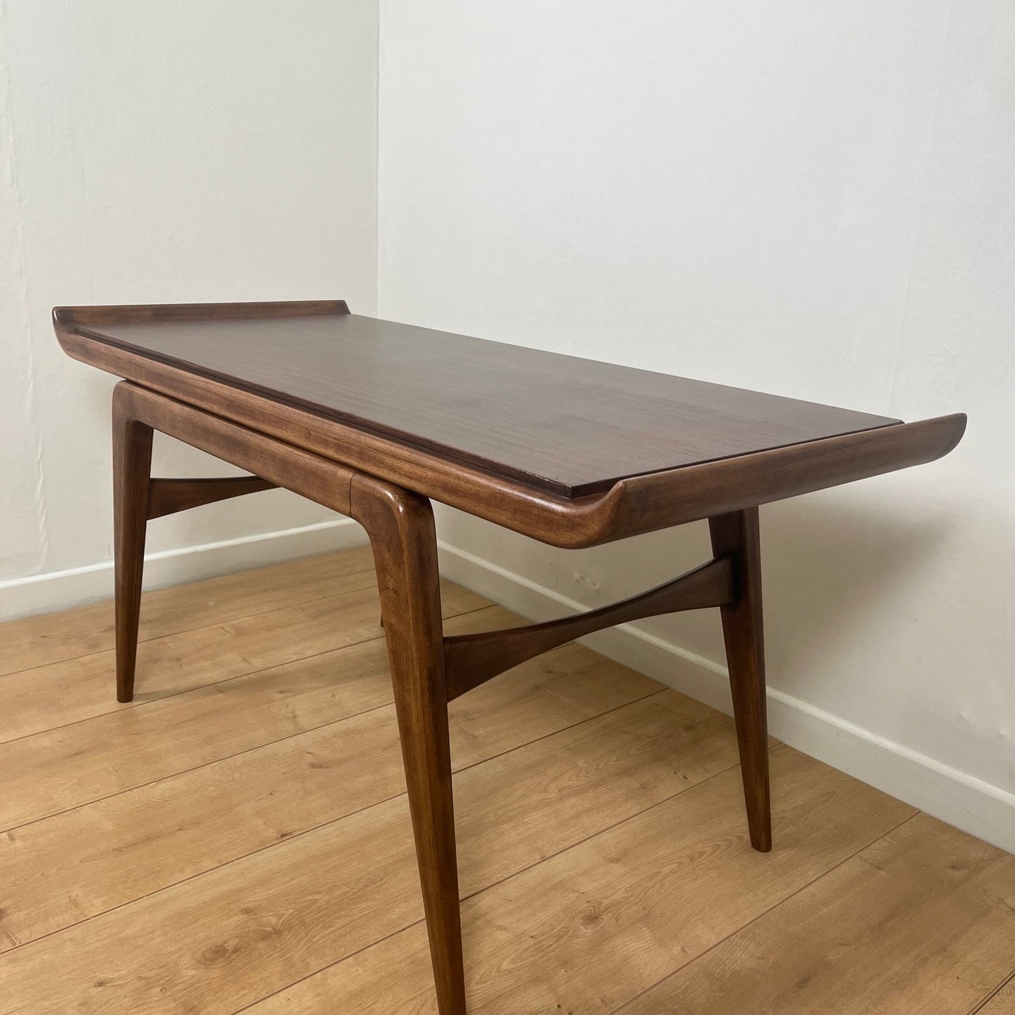 Table basse danoise en teck, design scandinave vintage Mid century 1960-70