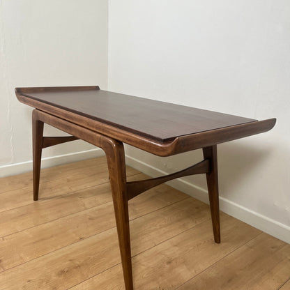Table basse danoise en teck, design scandinave vintage Mid century 1960-70