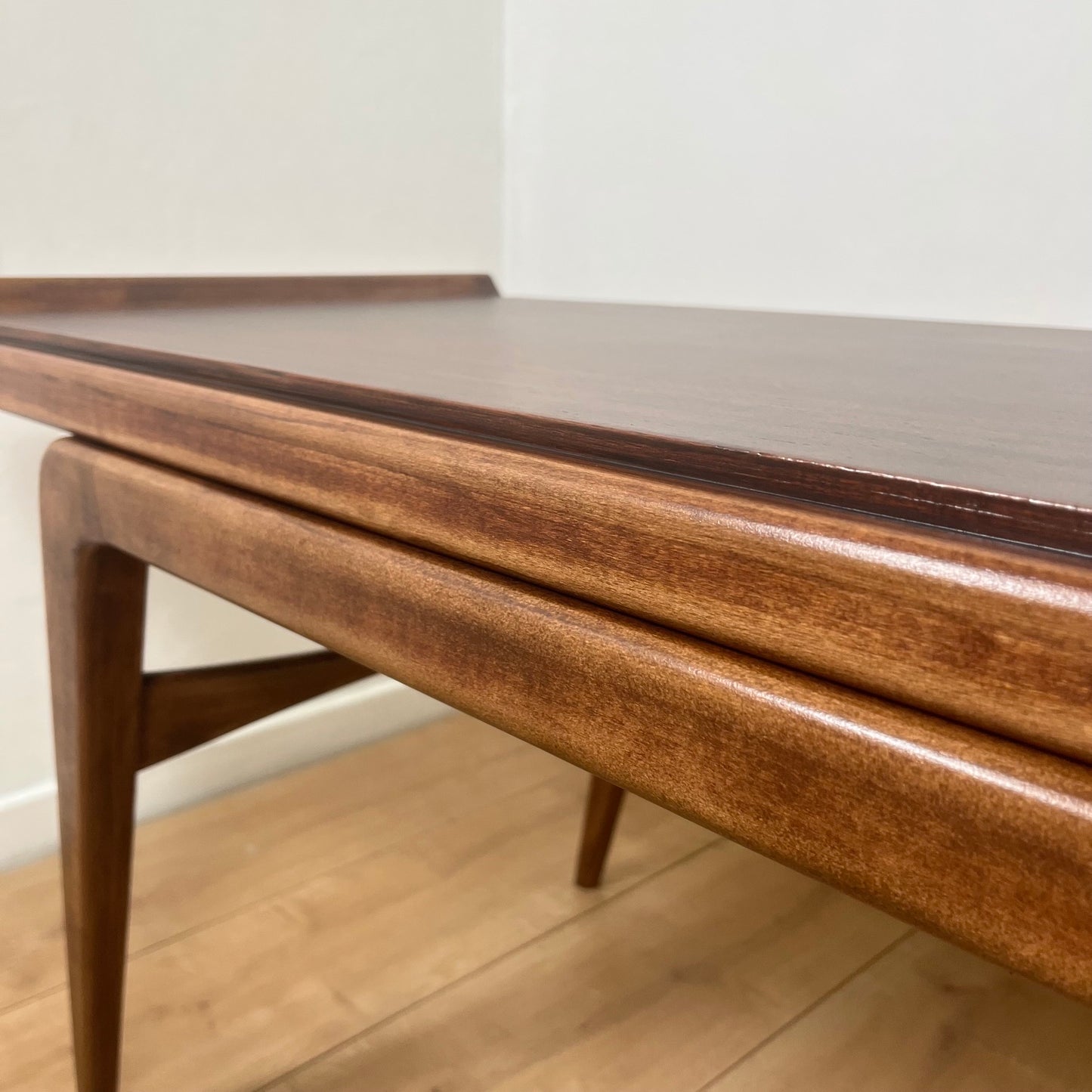 Table basse danoise en teck, design scandinave vintage Mid century 1960-70