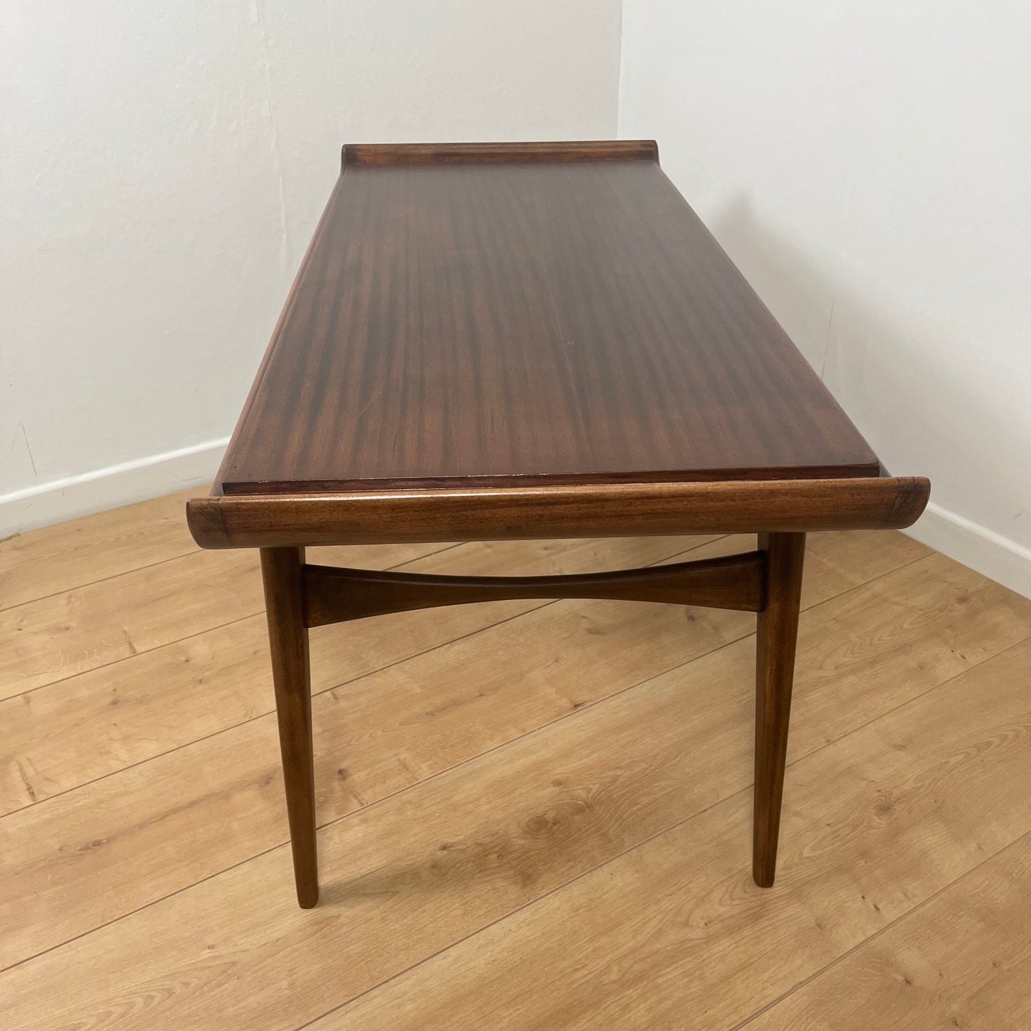 Table basse danoise en teck, design scandinave vintage Mid century 1960-70