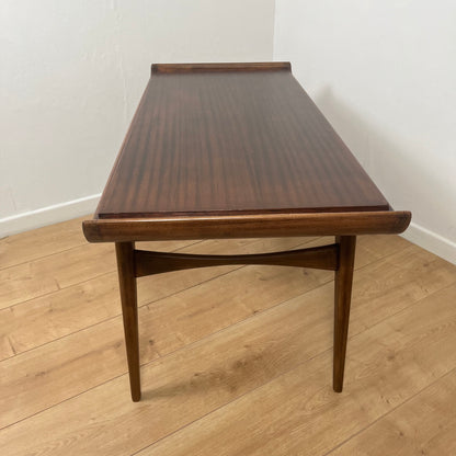 Table basse danoise en teck, design scandinave vintage Mid century 1960-70