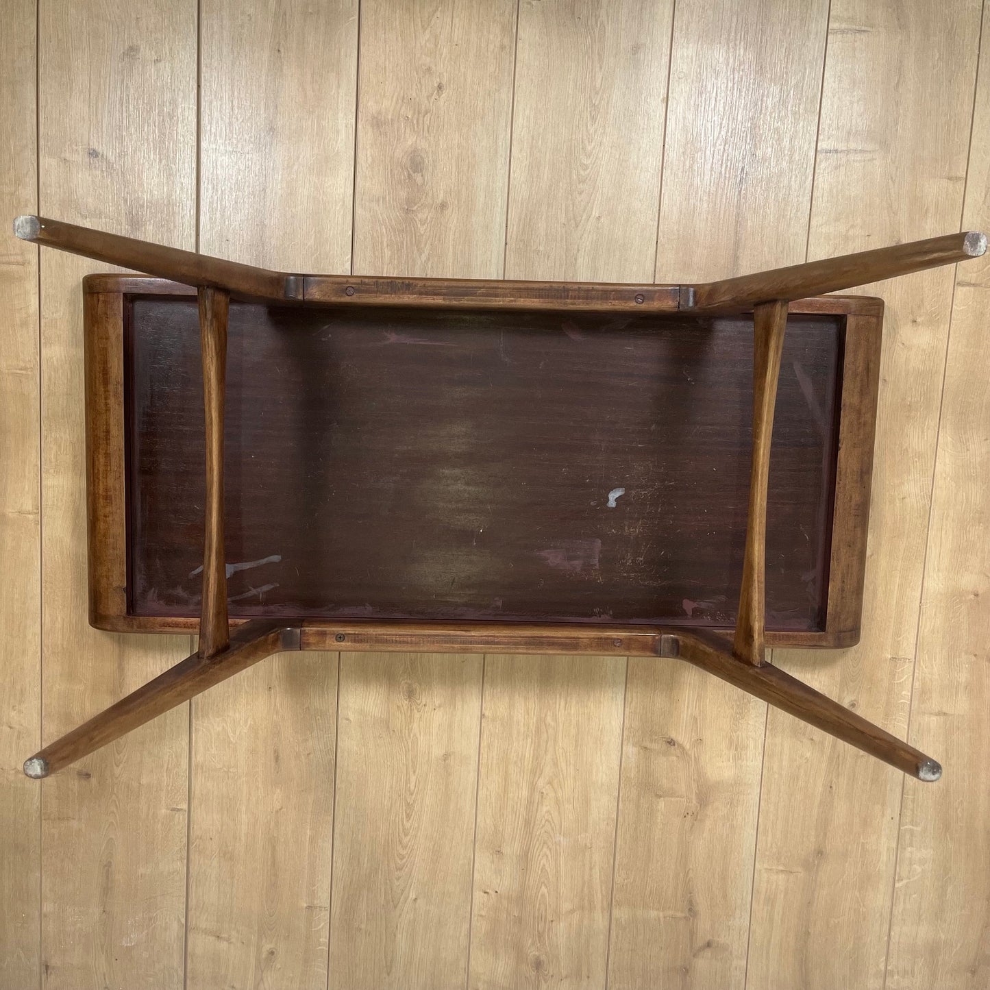 Table basse danoise en teck, design scandinave vintage Mid century 1960-70