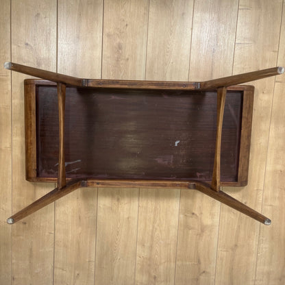 Table basse danoise en teck, design scandinave vintage Mid century 1960-70