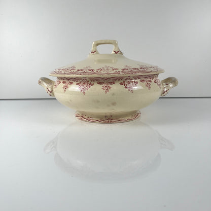 Soupière terre de fer Choisy le roi, faience d'art, H.Boulenger & cie., bordeaux , XIXeme s.