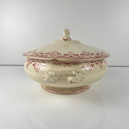 Soupière terre de fer Choisy le roi, faience d'art, H.Boulenger & cie., bordeaux , XIXeme s.