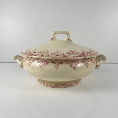 Soupière terre de fer Choisy le roi, faience d'art, H.Boulenger & cie., bordeaux , XIXeme s.