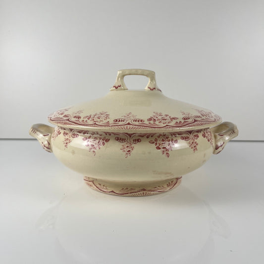 Soupière terre de fer Choisy le roi, faience d'art, H.Boulenger & cie., bordeaux , XIXeme s.