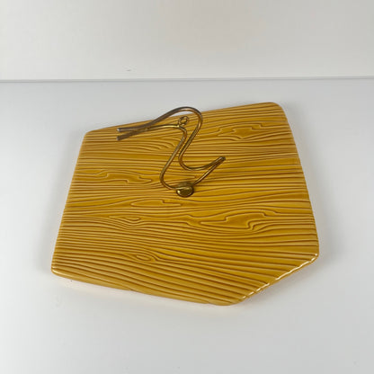 Plateau à fromage Vallauris, poignée canard , 1950/60