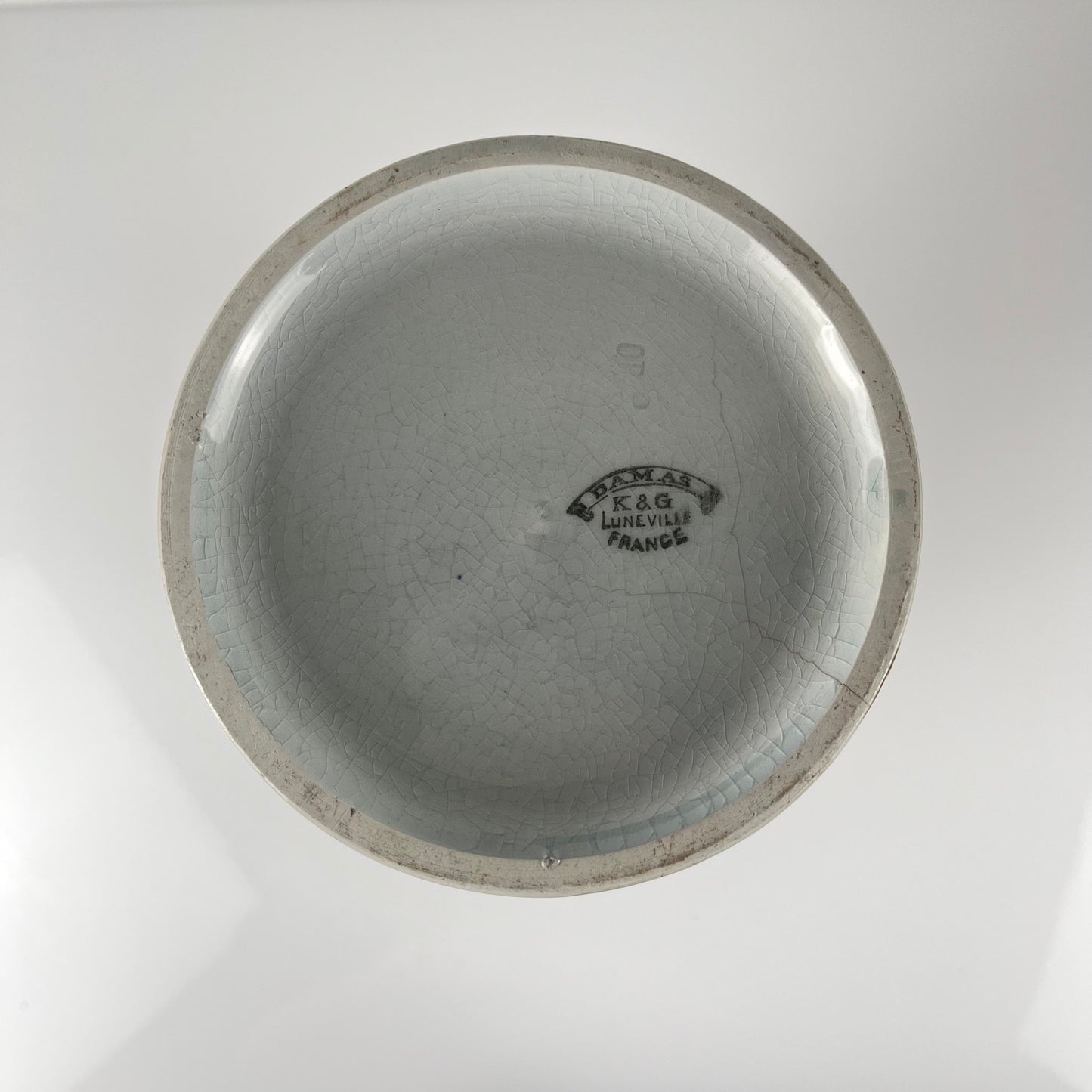 Large "Damas" Roller Vase, KG Lunéville, 1910-1930
