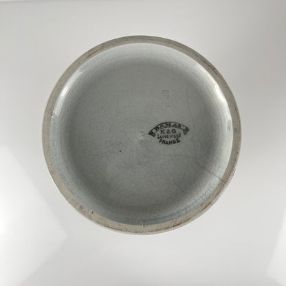 Large "Damas" Roller Vase, KG Lunéville, 1910-1930