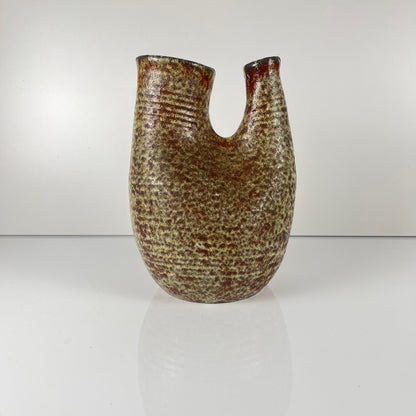 Double vase in the style of Accolay, speckled stoneware, 1960-70