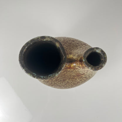 Double vase in the style of Accolay, speckled stoneware, 1960-70