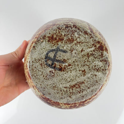 Double vase in the style of Accolay, speckled stoneware, 1960-70