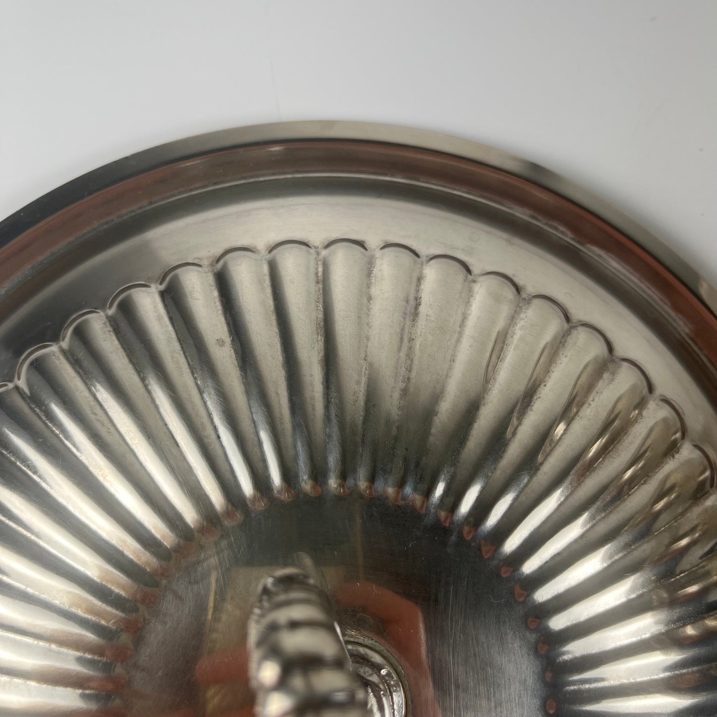 Légumier / soupière italienne en métal argenté, PM Italie, vers 1960-1980