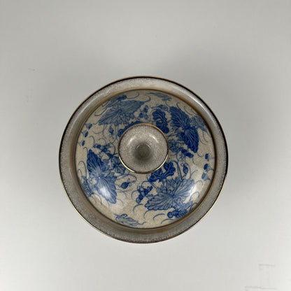Boîte ancienne chinoise avec couvercle, en Porcelaine, XXè siècle