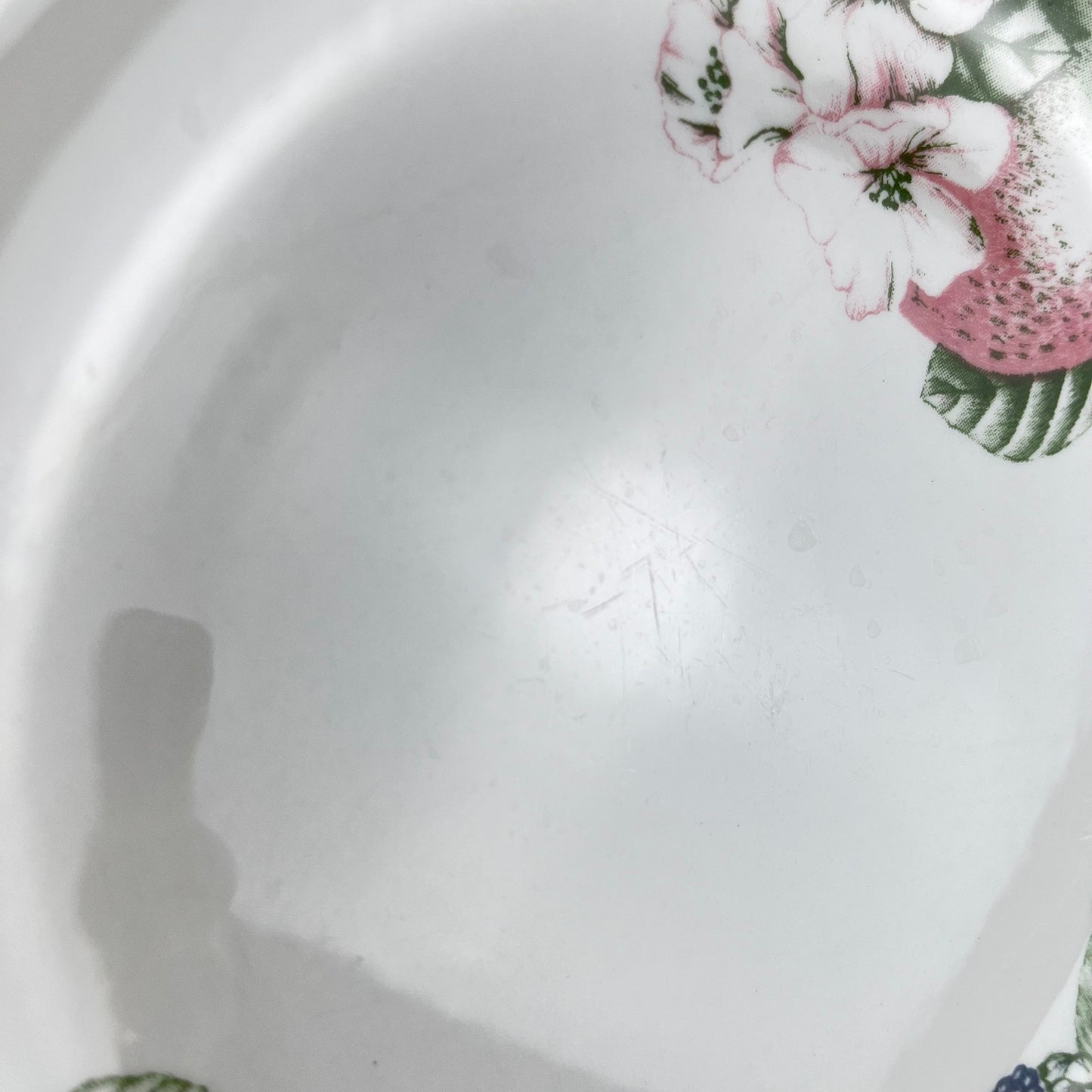 Set de 8 assiettes plates Churchill modele "Victorian Orchard", Staffordshire, Angleterre