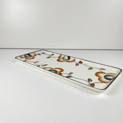 Plat à cake motif fleurs, Max Roesler , Allemagne, 1930/1940