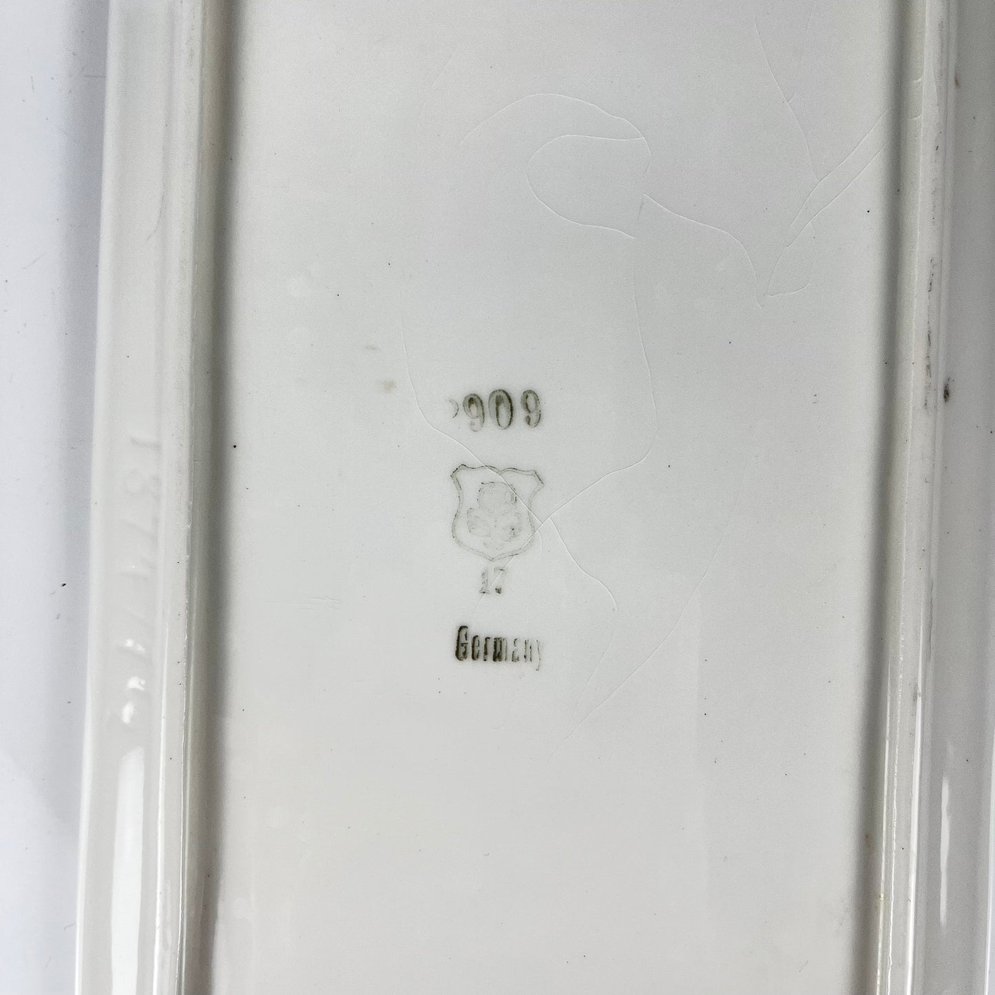 Plat à cake motif fleurs, Max Roesler , Allemagne, 1930/1940