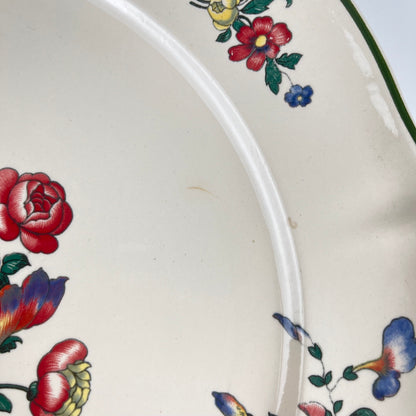 Round dish Villeroy & Boch, Old Strasbourg floral pattern, 1940s/50s