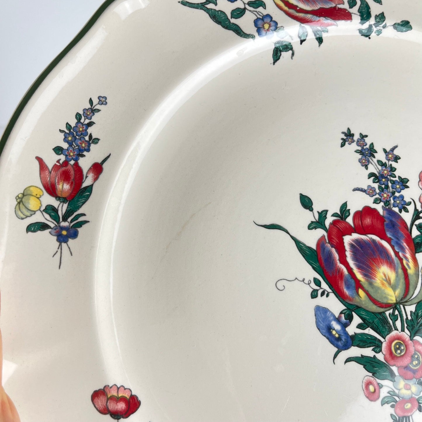 Round dish Villeroy & Boch, Old Strasbourg floral pattern, 1940s/50s
