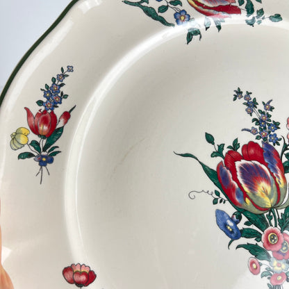 Round dish Villeroy & Boch, Old Strasbourg floral pattern, 1940s/50s