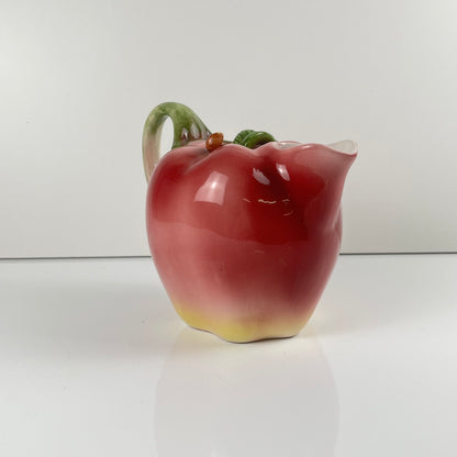 Barbotine pitcher in the shape of an apple, 1960s/70s