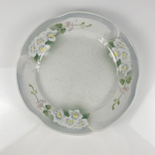 Plat rond Art nouveau KG Lunéville, modele "Pommier", 1900-1930