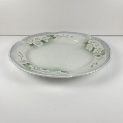 Plat rond Art nouveau KG Lunéville, modele "Pommier", 1900-1930
