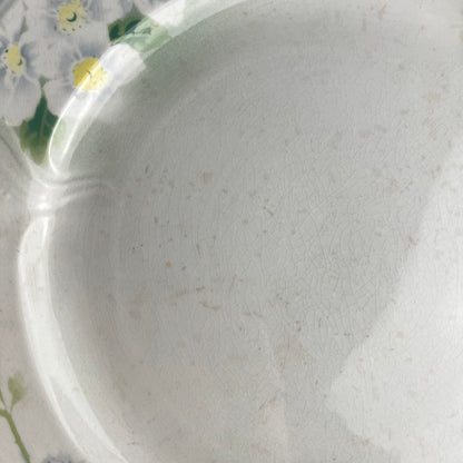 Plat rond Art nouveau KG Lunéville, modele "Pommier", 1900-1930