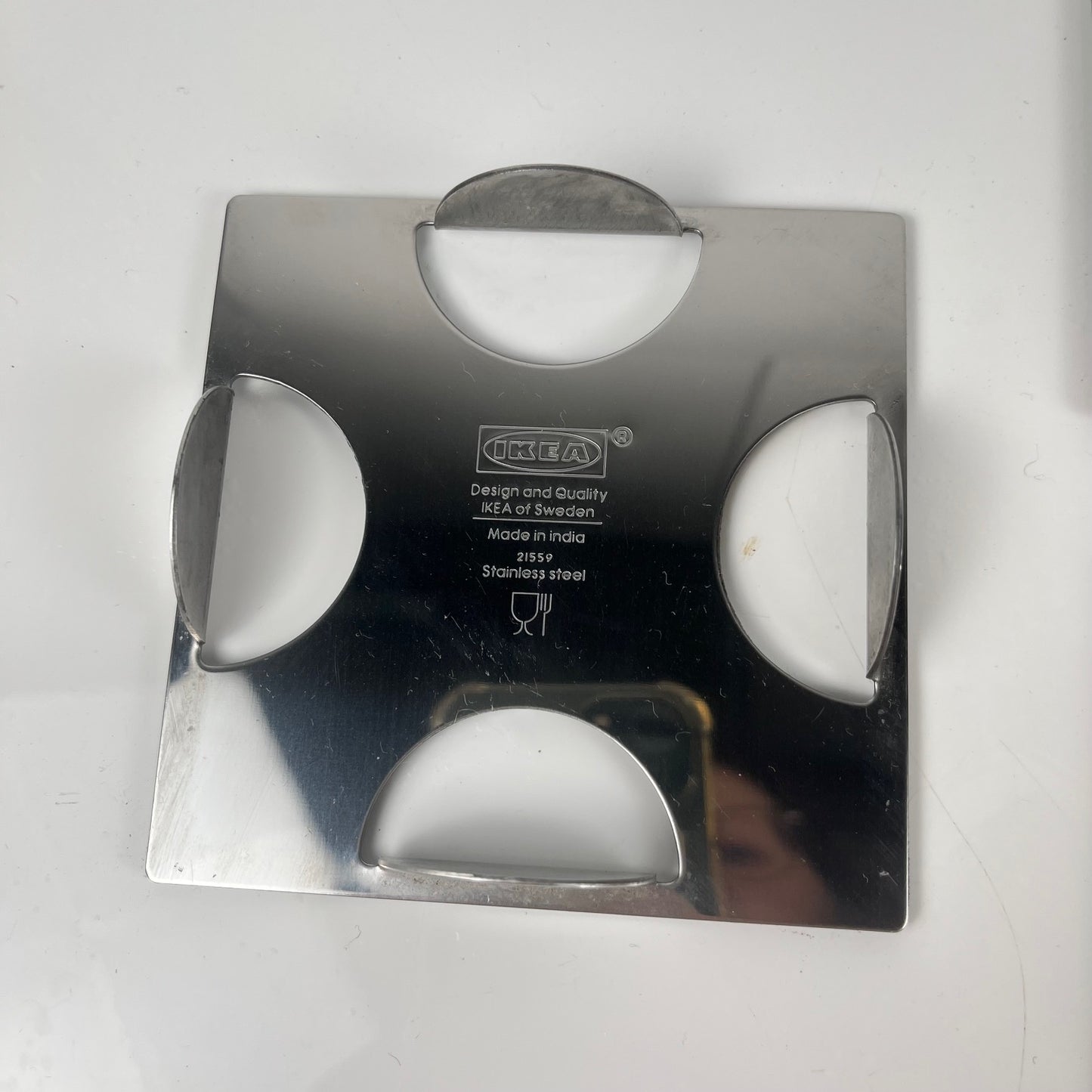 Set de 6 Dessous de verre en métal, IKEA, 2000