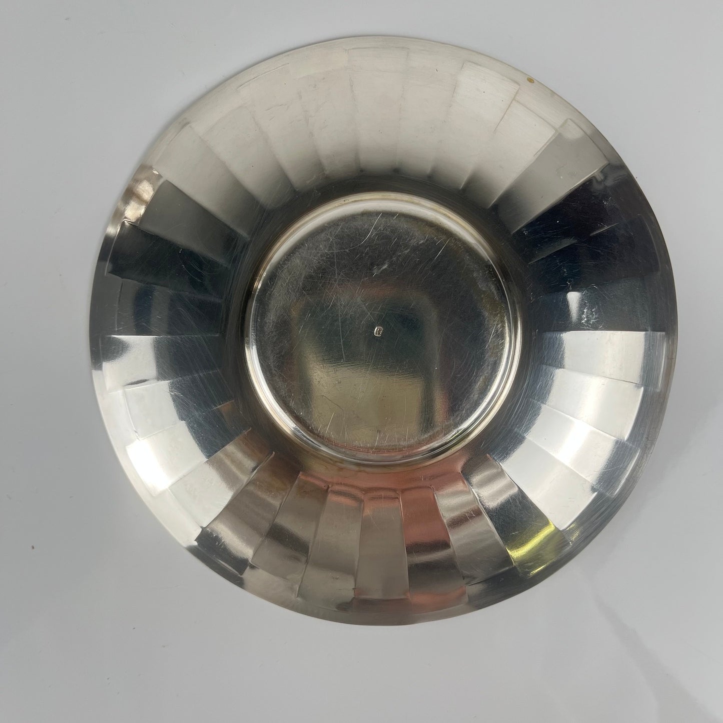 Art Deco silver-plated cup and saucer set, Corbière & Vuillermoz (attributed), France, circa 1920/30s.