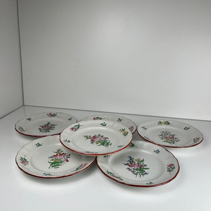 Set de 6 assiettes à dessert KG Luneville – modèle Réverbère