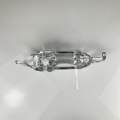 Vide poche Teckel en cristal, 1960