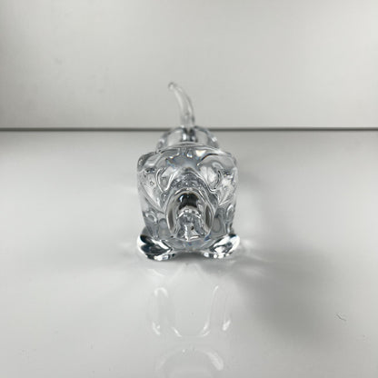 Vide poche Teckel en cristal, 1960