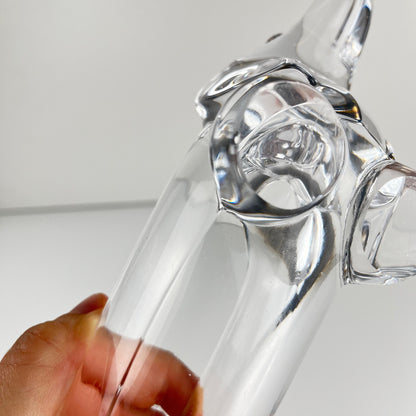 Vide poche Teckel en cristal, 1960