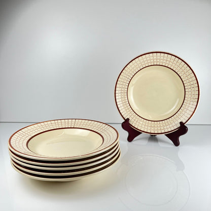 Set de 6 assiettes creuses Longchamp modèle "Colmar"